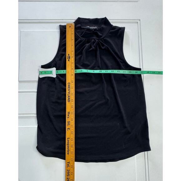 Banana Republic Women's Size S Basic Black Solid Polyester High Neck Regular - Picture 5 of 6